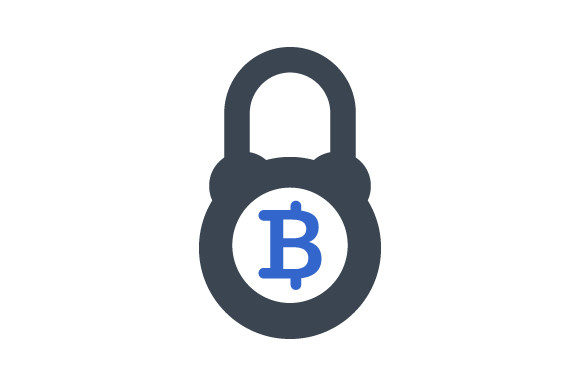 Bitcoin Security Icon Graphics