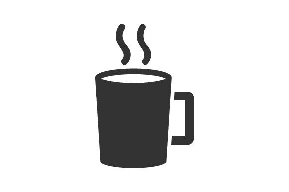 Coffee, Cup Icon Graphics for Local Business Branding