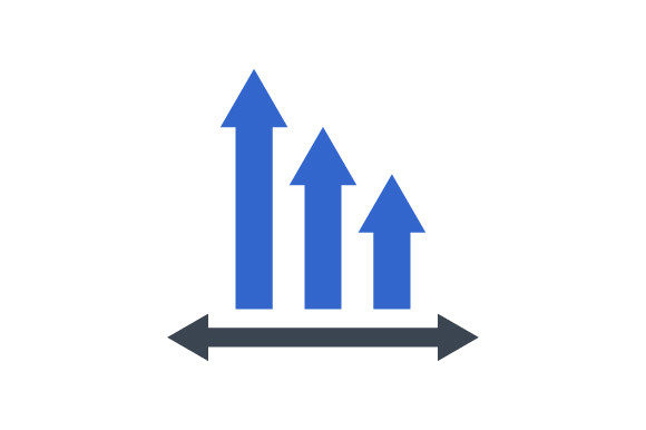 Decrease Chart Icon: A Modern Graphic Design Asset for Content Publishers