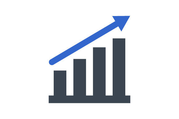 Financial Growth Icon: A Graphic Asset for Branding Success