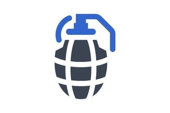 Grenade Bomb Icon Graphics for Crafters