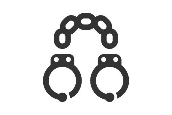 Handcuffs, Arrest Icon