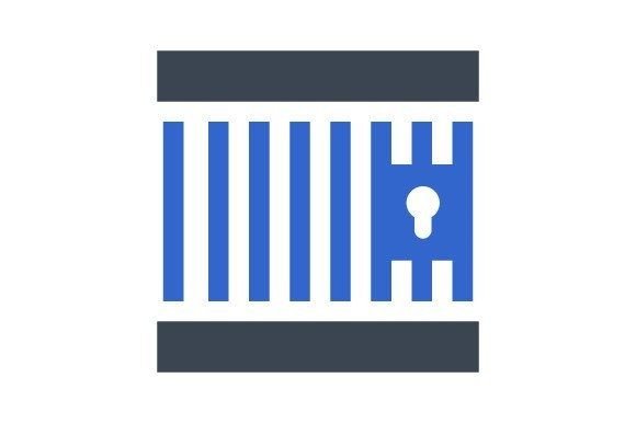Jail Lockup Icon Graphics for Branding and Marketing