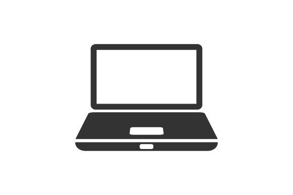 Laptop, Computer Icon Graphics for Modern Branding