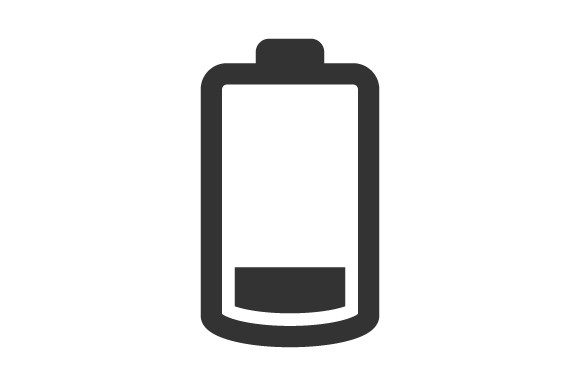 Low Battery Icon Graphics for Crafters