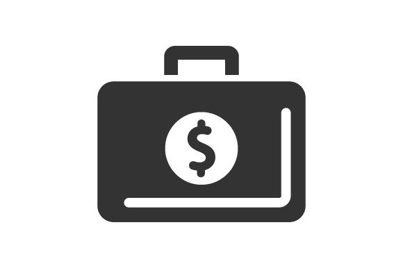 Money in Bag Graphics for Crafting