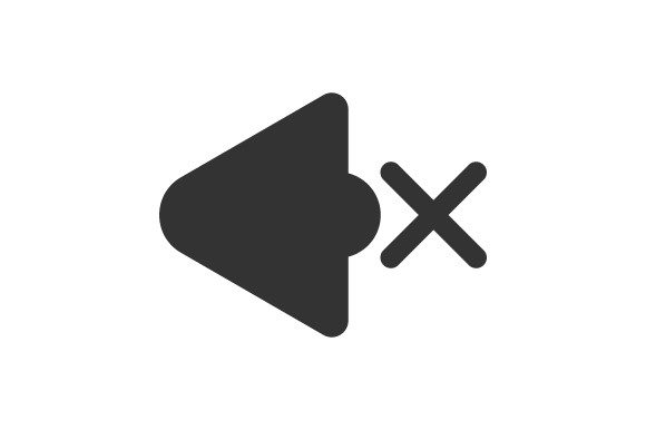 Mute off Icon: A Modern Graphic Design Asset