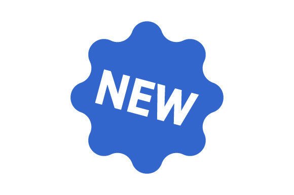 New Label Icon: A Graphic Design Asset for Modern Branding