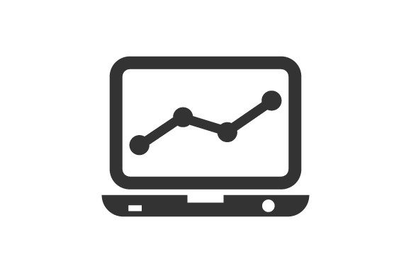 Online Marketing Report Icon Graphics