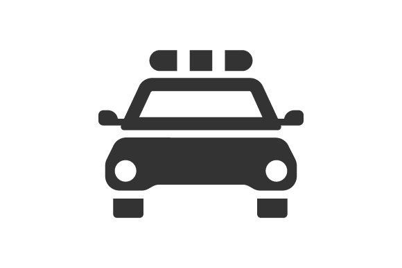 Police Car Icon Graphics
