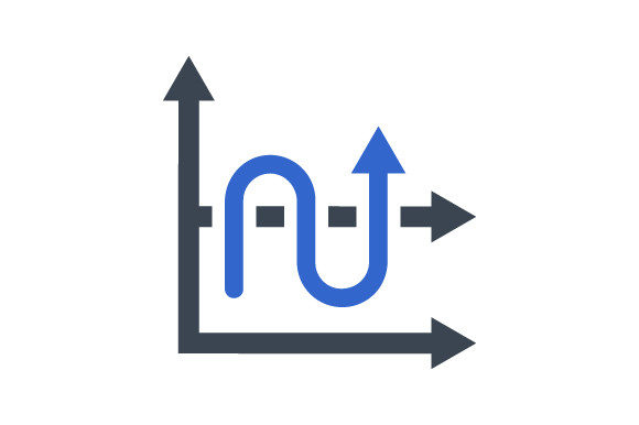 Progress Graph Icon for Modern Branding