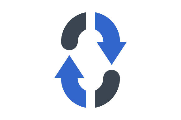 Repeat Up Down Icon: A Graphic Asset for Modern Branding