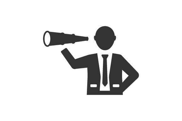 spyglass icon for modern design