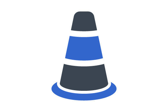 Traffic Cone Icon Graphics for Modern Branding