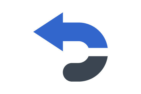 U Turn Left Icon: A Graphic Asset for Modern Branding