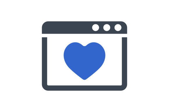 Website Charity Icon: A Modern Graphic Design Asset